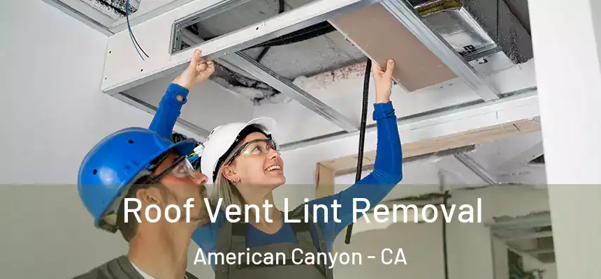 Roof Vent Lint Removal American Canyon - CA